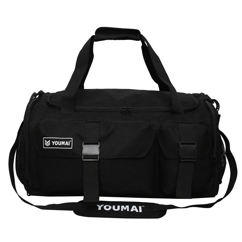 

Unisex Travel Gym Bag 2025: Wet/Dry Separation, Lightweight, Large Capacity чёрный