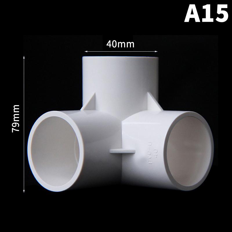 Heavy Duty PVC Pipe Coupler 20/25/32/40/50mm 3/4/5/6 Way 3D Connectors for Agricultural Irrigation DIY Pipe Rack Plumbing Repairs