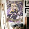 Pretty Cure Wall Tapestry Aesthetic Wall Hanging Printed Fabric Blanket Decorative Tapestries for Bedroom Living Room Home Decor
