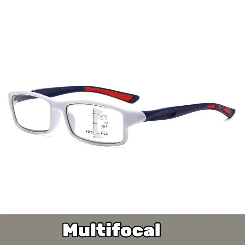 Men Women Pochromic Multifocal Reading Glasses new Trendy Square Progressive Glasses Ultralight Sports Presbyopia Eyeglasses