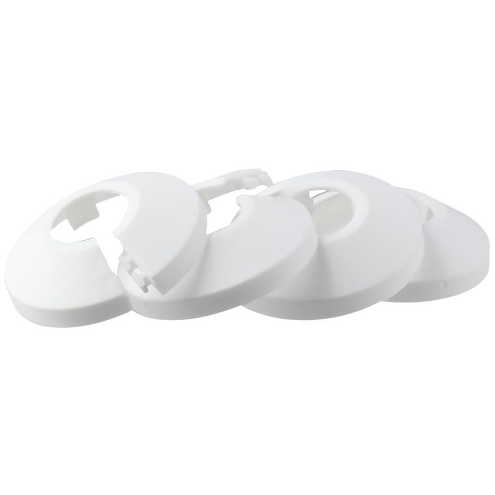 4pcs PP Plastic Easy Installation Water Pipe Angle Valve Collars 20mm Drainage Pipe Cover  Worker