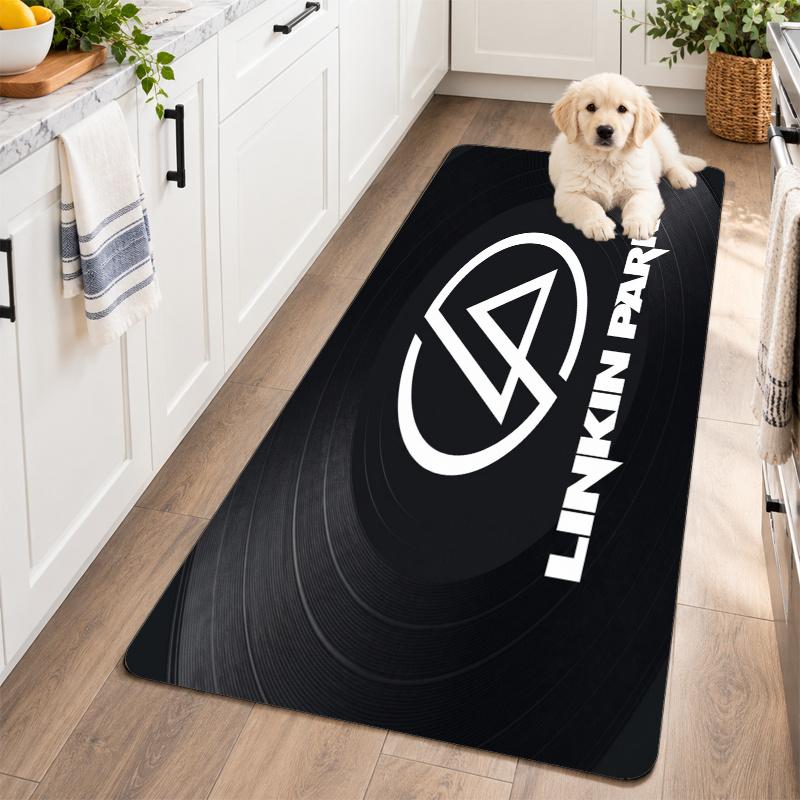 Flannel Kitchen Mat Linkin Park Soft Area Rug Non Slip Floor Carpet Home Decoration