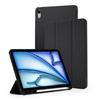 Tri-Fold Stand Soft Touch Smart Wake/Sleep Tablet Cover With Pencil Slot For iPad Mini 2024 / 2021, Anti-Drop PU Silicone Protective Case