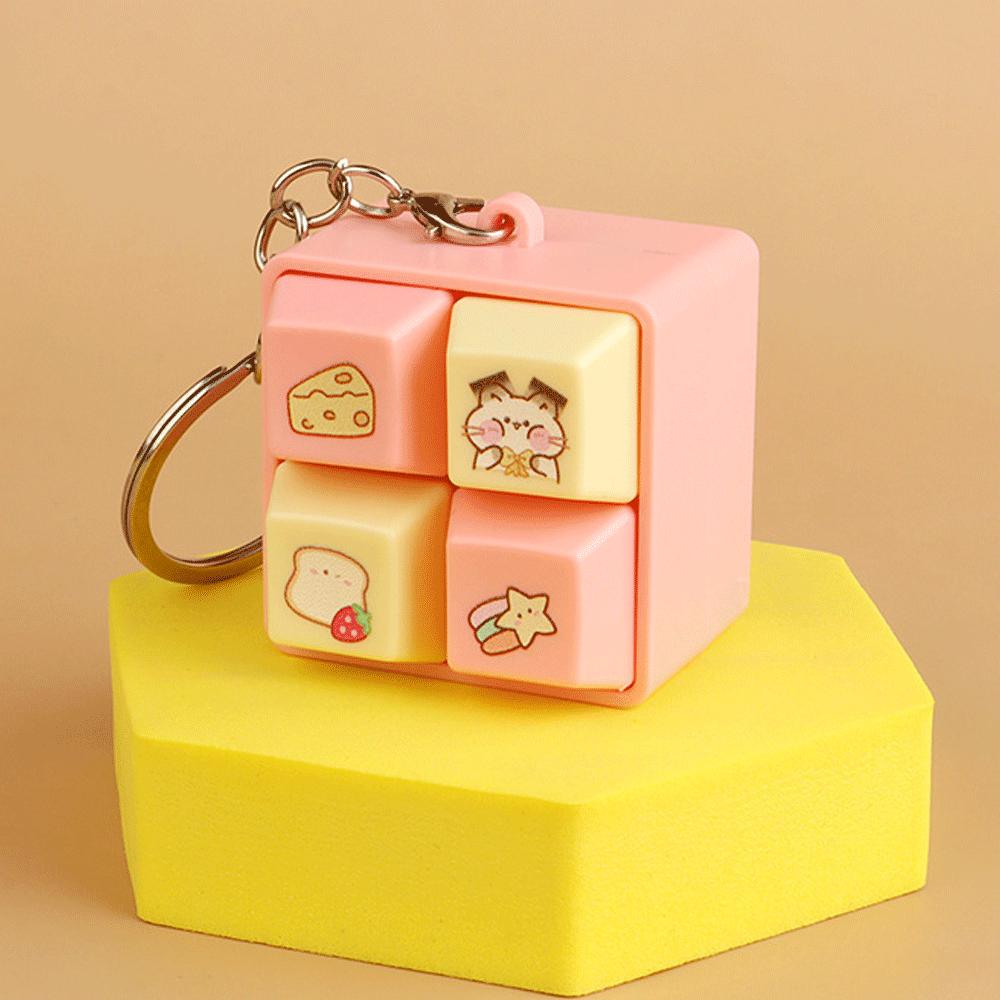 

4 Button Fidget Keychain Tungtungtung Wooden Stick Man/Cat/Dog/Capybara Keyboard Clicker Anime Peripheral Stress Relief Gift Toy