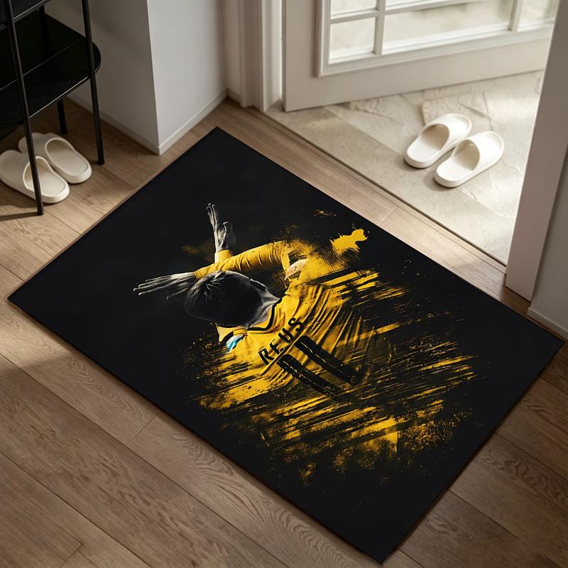 Borussia Dortmund A rug suitable for office chair areas living rooms and computer desks perfect for home offices and an ideal holiday gift