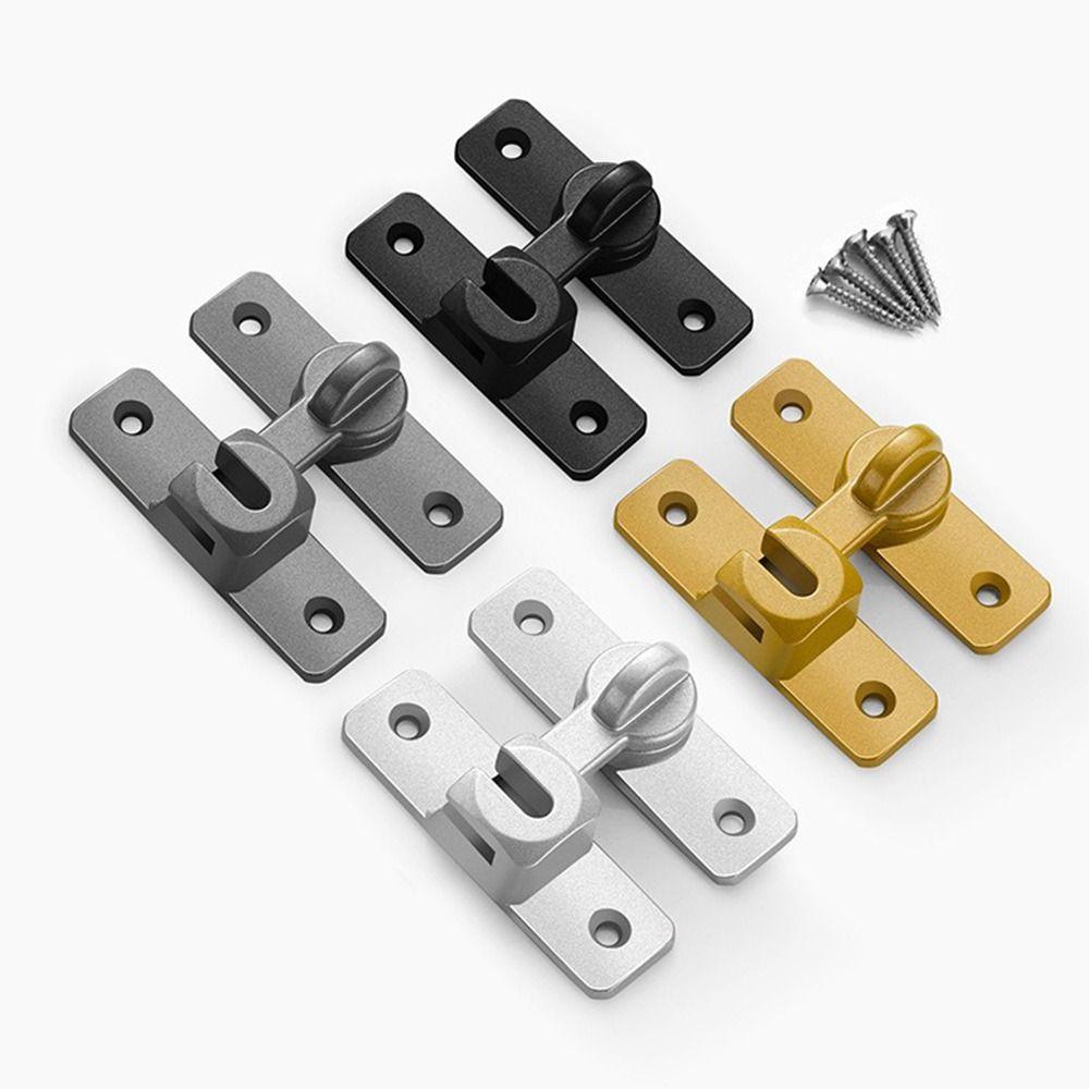 Safety Sliding Door Catch 90 /180 Degree Door Hasp Multipurpose Door Buckle  Cam Cylinder