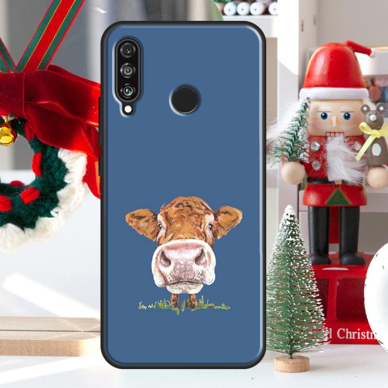 Cute Highland Cow For Huawei Nova 12i 11i 8i 12s Y73 Y72 Y61 Y91 Y90 Y70 Y60 9 10 SE P60 Pro P30 P40 Lite Case
