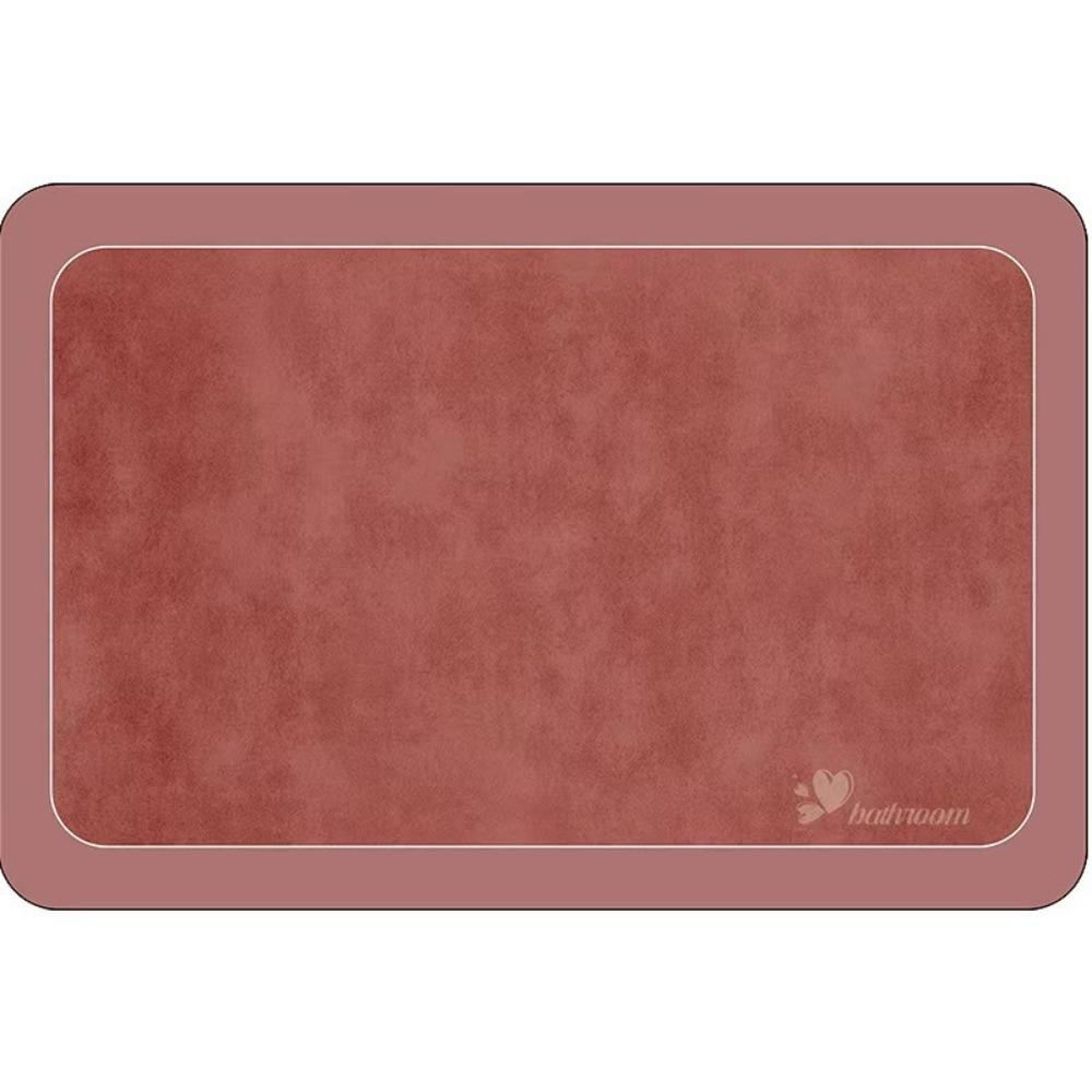 

2 шт. Мягкий коврик для пола из диатомовой грязи, впитывающий коврик для двери ванной комнаты, нескользящий быстросохнущий коврик для пола 40*60cm crystal velvet бордовый