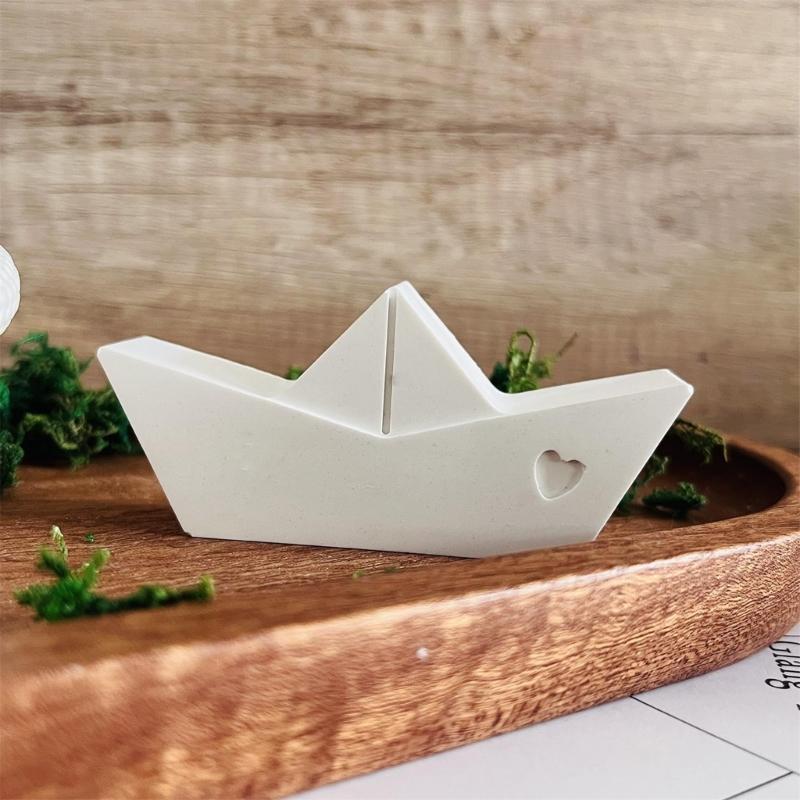 2 Size Heart Beach Boats Silicone Mold Epoxy Resins Mold for Candle Soap Making Fondant Mould for Candy Chocolate Baking