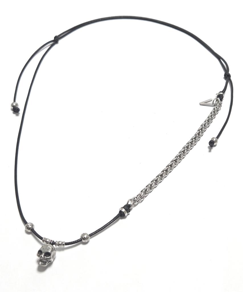 Vlack Veast Skull Chain String Necklace _ Jw4513