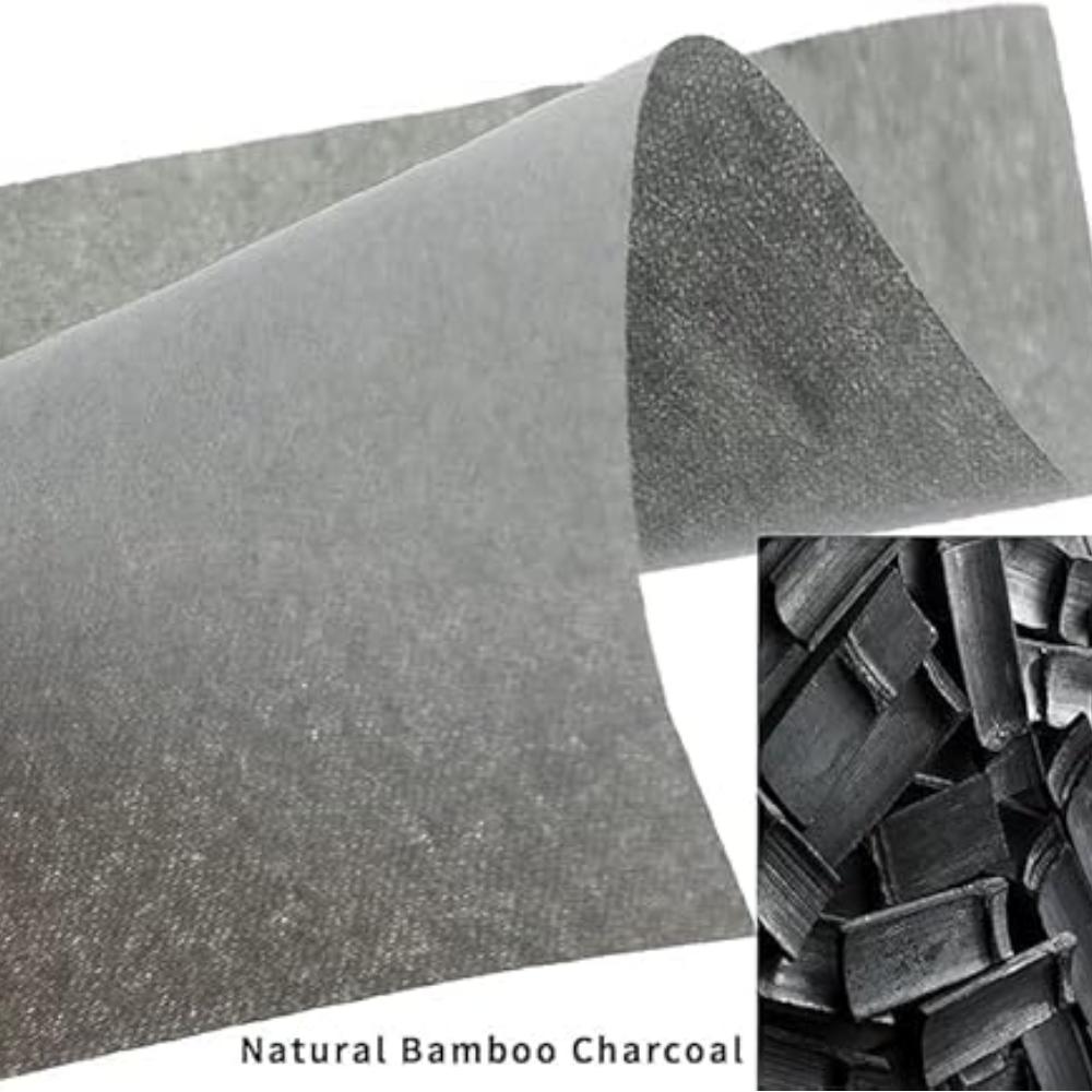 Șervețele Premium Ulei Absorbant Naturale pentru Față - 1x100 Bucăți Hârtie Absorbantă Groasă pentru Piele Uleioasă - Prietenoase cu Machiajul (Cărbune)