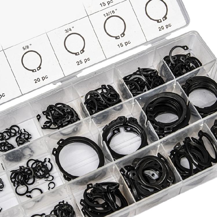 Snaps Rings Set 300Pcs Retaining Rings Set 18 Size Stainless Steels External Circlip
