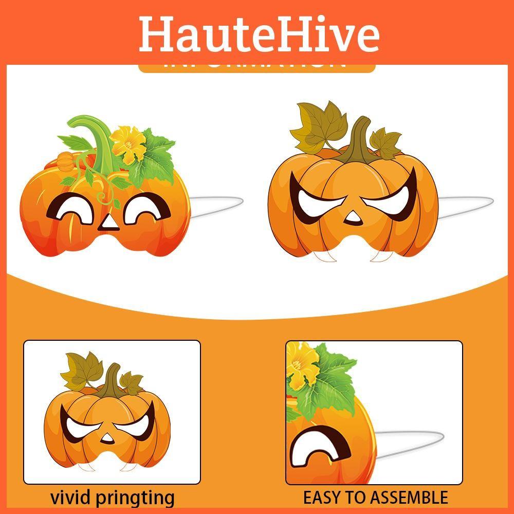 Face Holiday Pumpkin Mask Thanksgiving Venue Decor Accessories Photo Prop Set