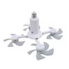 Ceiling Fan with LED Light Remote Control 3 Adjustable Speeds E27 Thread for Bedroom Living Room