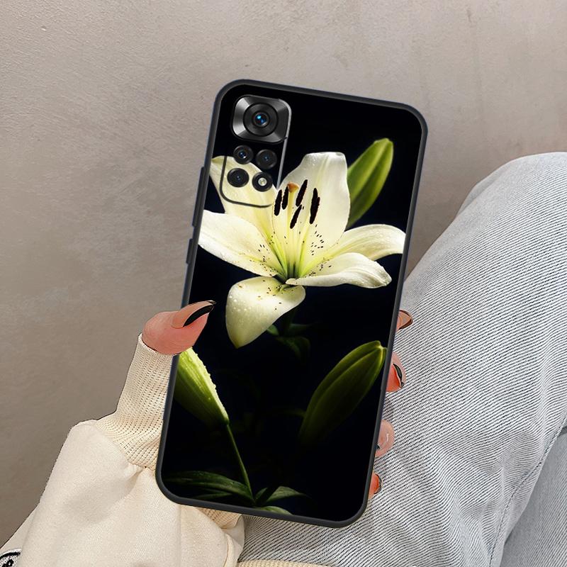 Lily Flowers For Xiaomi Redmi Note 13 10 12 11 14 15 Pro Plus Case Cover For Redmi 15 13C 12C 14C 10C 15C