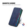 For Xiaomi Redmi 13 5G/13 4G PU Leather Case Rhombus Imprint Wallet Stand Phone Cover