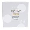 DOUDOU ET COMPAGNIE Lapin - Coffret chaussons avec hochet Taupe 0-6 mois