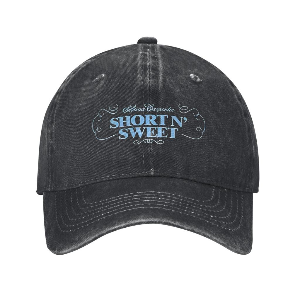 Unisex Short N Sweet Tour 2025 Sabrina Carpenter Trykket Hatt Mote Slitt Bomull Baseballcaps Justerbar