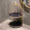 Creative Bathroom Shelf Birdcage Cosmetic Storage Rack Desktop Box Toilet Lipstick Skin Care Display Stand