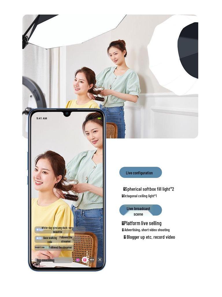 Professional 2000W LED Room Fill Light for Indoor Photography - Super Bright Streamer Beauty Lighting for Clothing Photography