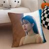 Actor Sweet YYoo Inna Cushion Cover Throw Pillow Cover Hidden Button Durable Polyester Chair Cushion