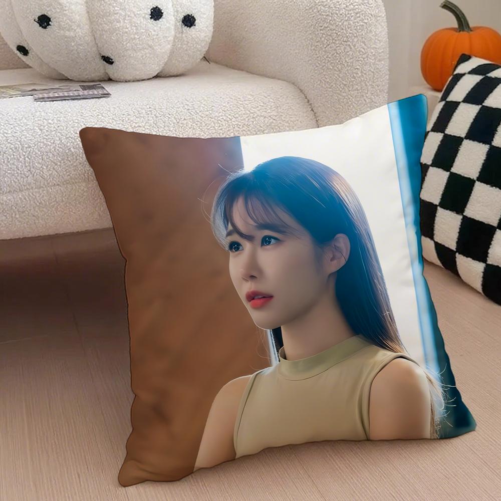 Actor Sweet YYoo Inna Cushion Cover Throw Pillow Cover Hidden Button Durable Polyester Chair Cushion