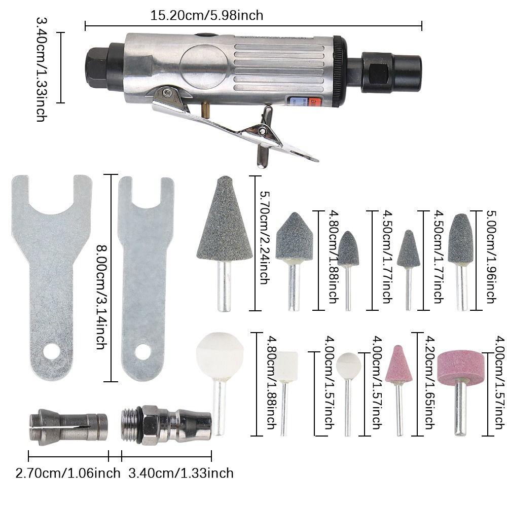Neue 1/4" 1/8" Graviermaschine Professioneller 90PSI Luftschleifer Polierer