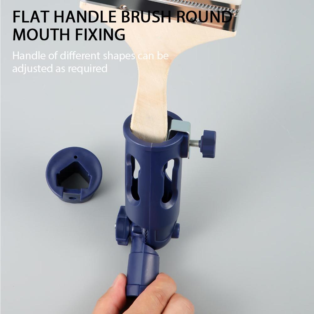 1pc Universal Gripper Multi-angle Rotary Clips Adapter Roller Brush Putty Knife Paint Rod Connector Holder Tools