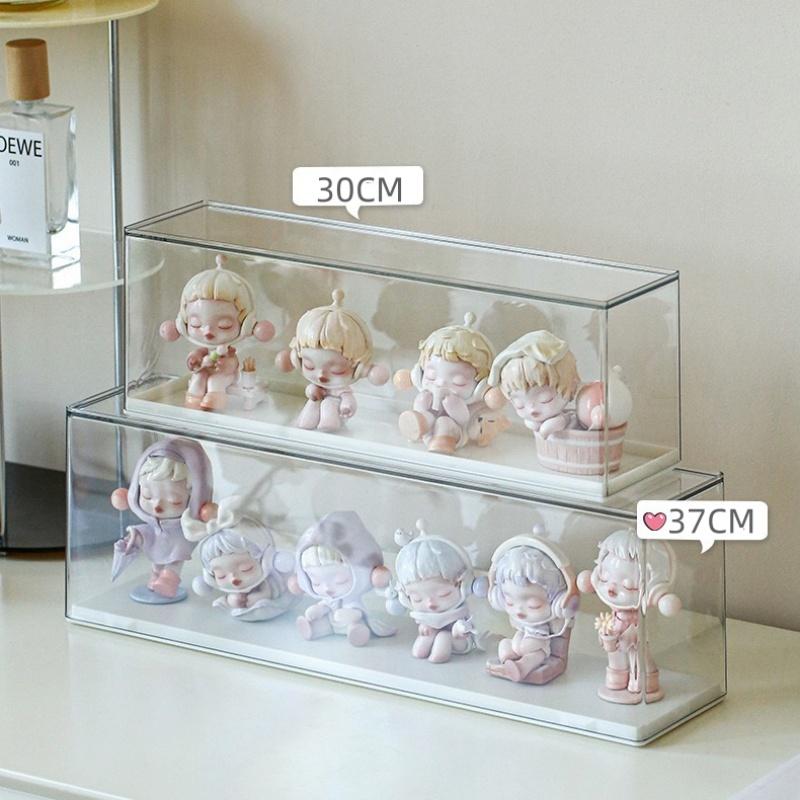 Action Figures Storage Box Acrylic Bind Box Doll Display Rack Stacktable Doll Toy Storage Box Transparent Doll Showing Cabinet