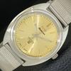 HMT KOHINOOR VINTAGE HAND-WINDING INDIAN MENS GOLDEN COLOR DIAL WATCH A441017-4 HT-a441017