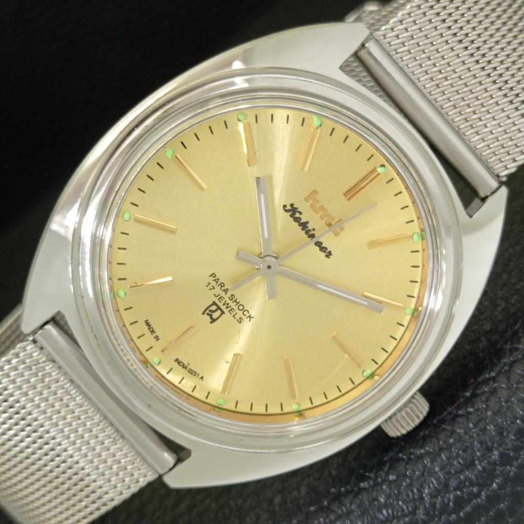 

HMT KOHINOOR ВИНТАЖНЫЕ МЕХАНИЧЕСКИЕ ИНДИЙСКИЕ МУЖСКИЕ ЧАСЫ С ЗОЛОТИСТЫМ ЦИФЕРБЛАТОМ a440943-4 HT-a440943