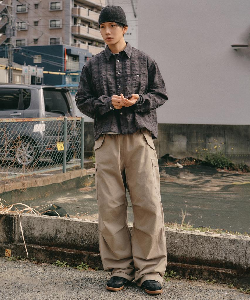XERO Parachute Cargo Over String Pants [Beige]