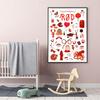 Color Classification Poster for Early Childhood Education Canvas Print Painting Picture Modern Kids Room Bedroom Home Decoration