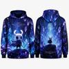 Women Golden Fantasy Knight 3D Print Hoodie Polyester Pullover Long Sleeve Gothic Gamer Streetwear Casual Sweatshirt