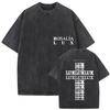 Estetyka Harajuku Koszulki Oversize Vintage Spierane Rosalia Lux Tour 2025 Nowa Koszulka Mężczyźni Kobiety Codzienna Luźna Koszulka Unisex