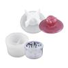 Flower Containers Mold Makeup Brush Organizer Mold Temperature Resistant Silicone Mould Candle Cup Storage Box Mould