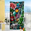 Minecraft Personalized Name Beach Towel Super Soft Absorbent Perfect For Traveling Yoga Camping And Swimming