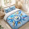 Bedding Set 1 Duvet Cover 2 Pillowcases Manchester City Print Bedroom Home Decoration