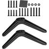 TV Stand Feet - 20x13x3cm Matte Black Stand Feet, Anti-Slip Tube Pins, Replacement Support for Slip-Free TV Stands | 2 Pieces Stable Base for Bedroom