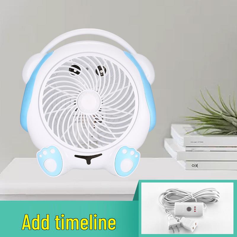 Compact Cartoon Electric Desk Fan for Student Dorms and Bedrooms