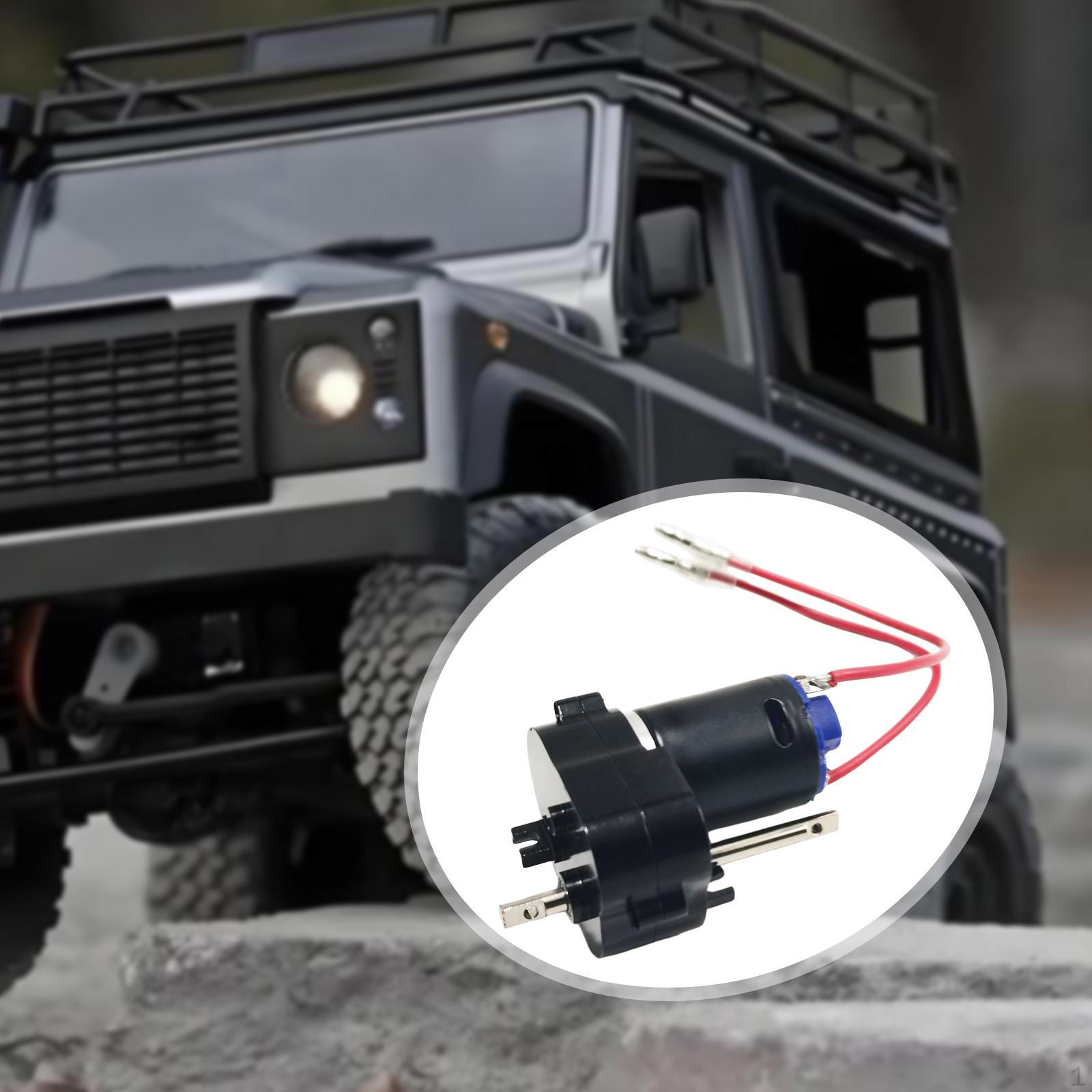 

box with 370 1/12 RC Car Parts 4mm Plug Repair Part Toy Vehicle Accessories High Speed Motor for чорний