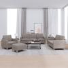 Vidaxl 4-Piece Lounge Set with Cushions, Taupe, Fabric