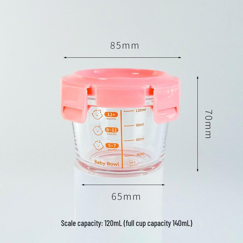 

Sealed Glass Baby Food Container: Steamable, Microwaveable Portioning Bowl for Fresh-Keeping & Sampling