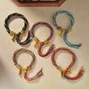 Vibranting Tibetan Handmade Woven Bracelet with Symbolic Patterns Portable Accessory for Festive and Spiritual Event