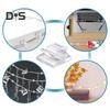 60Pcs Adhesive Cord Organizer Hooks Sticky Wire Holders Mini Size Multipurpose Transparent Cable Management Clips