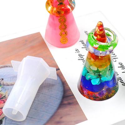 Kegel Ringhalter Silikonform Schmuckständer Kerzenform Epoxidharzform DIY Handgemachte Bastelarbeiten Dekoration Gießwerkzeug