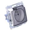 Socket for IP44 Version, Contact Cover with Frame Seal. TRANSPARENT FLAP