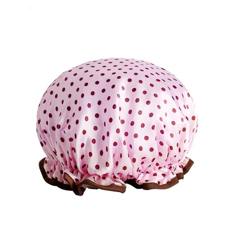 Supplies Bathroom Double Layer Shower Waterproof Thick Cover Accessories Women Hair Cap Hat
