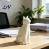 Modern Cat Figurine Geometric Figurine 3D Printed Low-Poly Sculpture Minimalist Statue Artistic for Home Table Shelf Decoration Durable