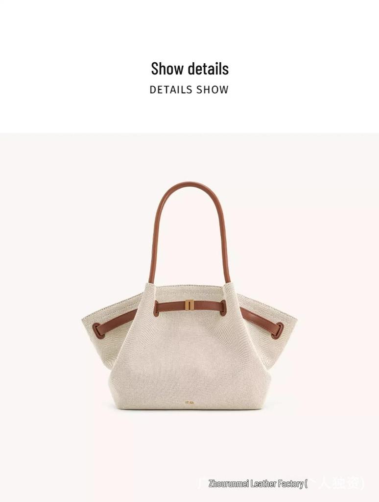 JWPEI 2025 Dumpling Handbag: Genuine Leather Tote & Crossbody Bag, Available In Large & Small Sizes for Women.